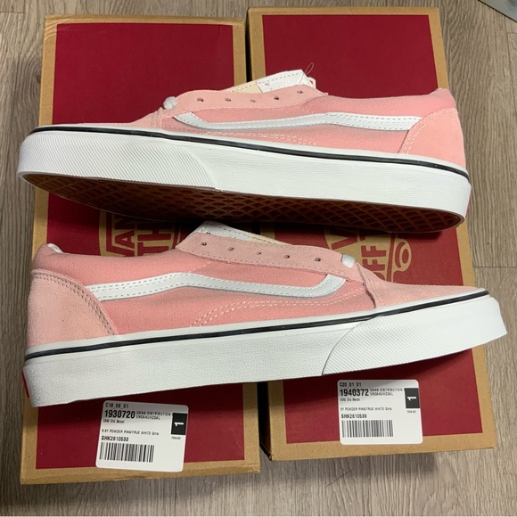 NEW Vans Old Skool Low Women's Size 7-8.5 Light Pink Suede Athletic Skate Shoes - Picture 8 of 11